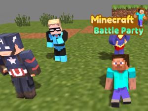 Cluiche Cóisir cath minecraft ar líne