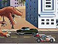 Cluiche T rex rampage pizza réamhstairiúil  ar líne