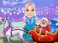 Cluiche Iompar Nollag Glan Little Elsa  ar líne