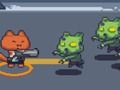Cluiche Gunner cat vs zombies ar líne