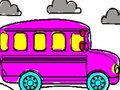 Cluiche Leabhar Dathúcháin Bus Scoile  ar líne