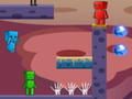 Cluiche Dóiteáin agus Uisce i Zombies World 2 ar líne  ar líne