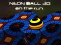 Cluiche Neon Ball 3d ar an rith  ar líne