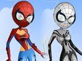 Cluiche Cluiche Líne Spider Cailín gléasadh suas  ar líne