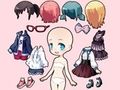 Cluiche Doll Banphrionsa Anime Chibi  ar líne