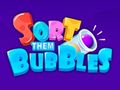 Cluiche Sórtáil iad: Bubbles  ar líne