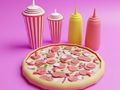 Cluiche Leabhar Dathúcháin: Pizza  ar líne