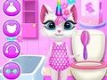 Cluiche Cluiche Kitty Unicorn Daily Care  ar líne