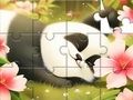 Cluiche Puzal Jigsaw: Panda Codlata  ar líne