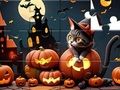 Cluiche Puzal Jigsaw: Cat Oíche Shamhna  ar líne