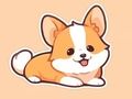 Cluiche Leabhar Dathúcháin: Corgi  ar líne