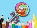 Cluiche Leabhar Dathúcháin: Lollipop  ar líne