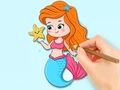 Cluiche Leabhar Dathúcháin: Banphrionsa Mermaid Álainn  ar líne