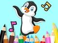 Cluiche Leabhar Dathúcháin: Dancing Penguin  ar líne