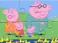 Cluiche Puzal Jigsaw: Lachain chothaithe Peppa Muc  ar líne