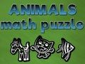 Cluiche Puzzles Math Ainmhithe  ar líne