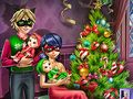 Cluiche Dotted Girl Christmas Family  ar líne