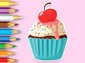 Cluiche Leabhar Dathúcháin: Cupcake Apple  ar líne