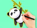 Cluiche Leabhar Dathúcháin: Ith Panda Bambú  ar líne