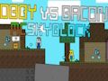 Cluiche Obby vs Bagún: MCSkyblock  ar líne
