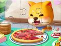 Cluiche Puzal Jigsaw: Madra Pizza  ar líne