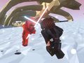 Cluiche Roblox: Duels Lightsaber ar lĂne Cluiche Roblox: Duels Lightsaber ar lĂne