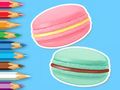 Cluiche Leabhar Dathúcháin: Macaron  ar líne