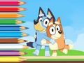 Cluiche Leabhar Dathúcháin: Saoire Bluey Agus Bingo  ar líne