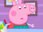 Cluiche Puzal Jigsaw: Pancóg Bhréige Muc Peppa  ar líne