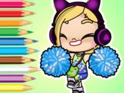 Cluiche Leabhar Dathúcháin: Avatar World Cheerleader ar líne Cluiche Leabhar Dathúcháin: Avatar World Cheerleader ar líne