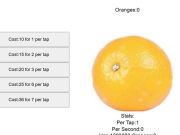 Cluiche Cluiche Líne Orange Fruit Clicker  ar líne