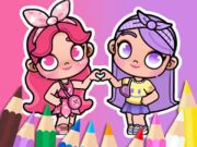 Cluiche Leabhar Dathúcháin: BFF In Avatar World ar líne Cluiche Leabhar Dathúcháin: BFF In Avatar World ar líne