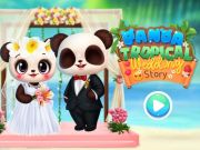 Cluiche Cluiche Panda Scéal bainise Tropical  ar líne