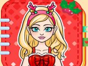 Cluiche Doll Páipéir: Stíl Santa  ar líne