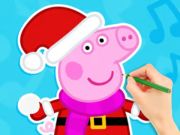 Cluiche Leabhar Dathúcháin: Fear Sneachta Peppa Muc  ar líne