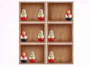 Cluiche Sórtáil le seilfeanna Matryoshka!  ar líne