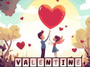 Cluiche Alfawords i bhfolach Valentine  ar líne