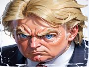 Cluiche Cogaí Aghaidh Greannmhar Trump vs Kim  ar líne