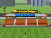 Cluiche Stickman Sniper Gunna an Iarthair  ar líne