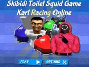 Cluiche Cluiche Squid Leithris Skibidi Kart Rásaíocht ar líne  ar líne