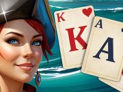 Cluiche Solitaire Klondike Treasure Island ar líne