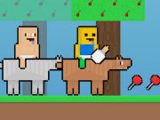 Cluiche Leanbh noob vs capall obby leanbh  ar líne