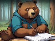 Cluiche Tarrtháil Scríbhneoir Cliste Bear  ar líne