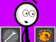 Cluiche Stickman ag roghnú gníomhartha  ar líne