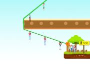 Cluiche Tarrtháil daoine zipline  ar líne