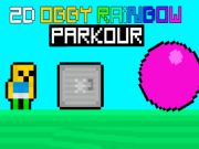 Cluiche 2d Obby Rainbow Parkour  ar líne