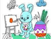 Cluiche Leabhar Dathúcháin Bunny Cásca  ar líne