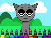 Cluiche Leabhar Dathúcháin: Sprunki Incredibox Gray  ar líne
