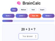 Cluiche Braincalc ar líne