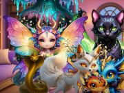 Cluiche Enchantors mistéireach Enchanted Bestiary ar líne